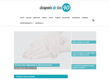 Tablet Screenshot of despuesdelos40.com